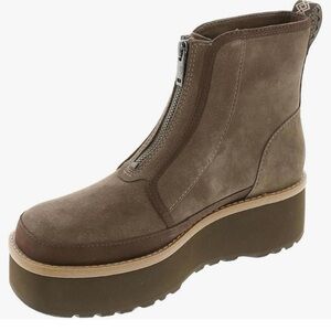 UGG Brown Platform Ankle Boots with Chunky Sole